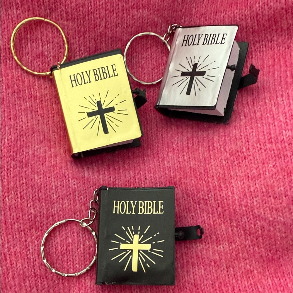 New 2”  Bible Keychains your choice great gift to keep a Bible close & share